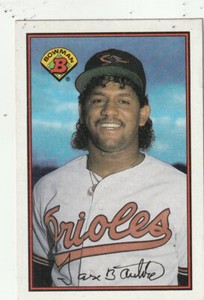 FREE SHIPPING-MINT-1989 Bowman Jose Bautista #3 ORIOLES PLUS BONUS CARDS