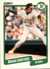 1990 Fleer Baseball #6 Dennis Eckersley