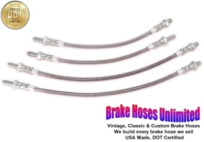 JUEGO MANGUERA FRENO ACERO INOXIDABLE Triumph 2000, 2500, 2.5 - 1974 1975 1976 1977 Foto 1 de 2