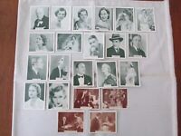 18 Vintage British Born Film Stars State Express Cigarettes Cards Plus 4 Others 