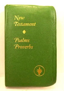 NEW TESTAMENT / PSALMS / PROVERBS / POCKET BIBLE - Picture 1 of 3