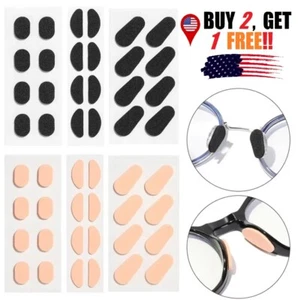 8× Anti-Slip Foam Stick On Nose Pads For Eyeglasses Sunglasses Glasses 3 Type US - Picture 1 of 15