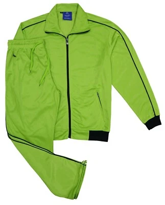 Traje de chándal completo retro clásico para hombre conjunto de chándal liso Foto 1 de 4