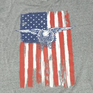 American Flag Eagle T Shirt Mens XXL 2XL Home of the Brave Patriotic USA - Picture 1 of 6