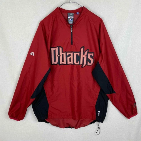 Majestic Authentic Collection MLB Arizona Diamondback Windbreaker Jacket Size L Cover