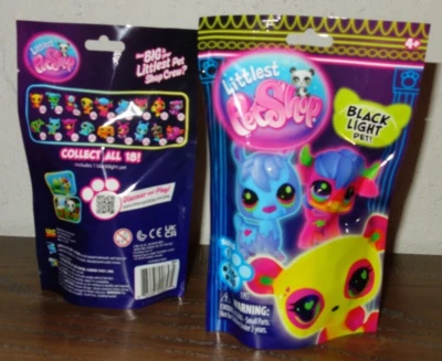 Littlest Pet Shop Series 1 Black Light Pets - Lot of 2 Sealed Blind Bags - Image 1 of 4