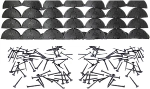 28 Pcs Heel Plates Shoe Heel Taps Rubber Tips Sole Heel Repair Pad Replacement w - Picture 1 of 12