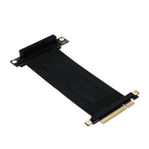 Flexible Cable PCIe 8X Graphics Card Extension Cable 90 Degree PCI-E Express X8 - Afbeelding 1 van 6