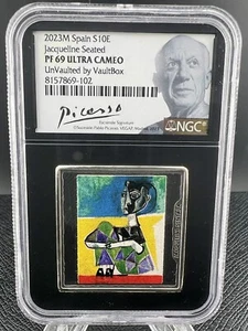 2023M S10E NGCX Jacqueline Seated Spain PR69 Ultra Cameo - - Picture 1 of 3