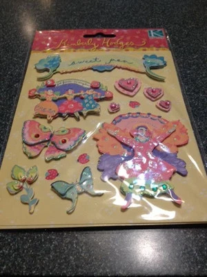 K&COMPANY 3D 贴纸 Kimberly Hodges 图像 闪闪发光 FAIRY 蝴蝶心形,等 — 第 1/4 张图片