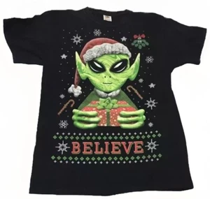 Christmas alien t-shirt unisex - Picture 1 of 3
