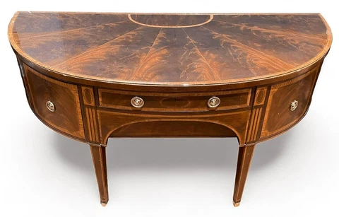Baker Furniture Colonial Williamsburg Inlaid Mahogany Sideboard #8832 Cover