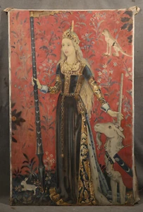 John Young Hunter 20th Century American Depiction of Princes with Unicorn Modern - Picture 1 of 21
