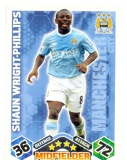 Topps Match Attax  2009-10 Premier League- Manchester City-Shaun Wright-Phillips