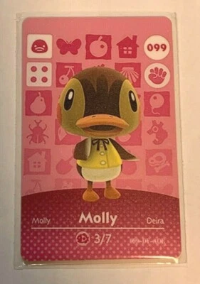 Animal Crossing New Horizons Amiibo: Molly #099 Etiqueta NFC ¡ENVÍO GRATUITO! Foto 1 de 4