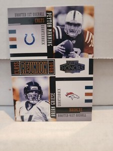 2005 Playoff Honors Class Reunion Colts Card #CR3 Peyton Manning/Brian Griese