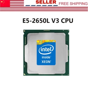 Intel Xeon E5-2650L V3 1.80GHz 12-Core 30MB LGA2011-3 Server Processor SR1Y1 65W - Picture 1 of 8