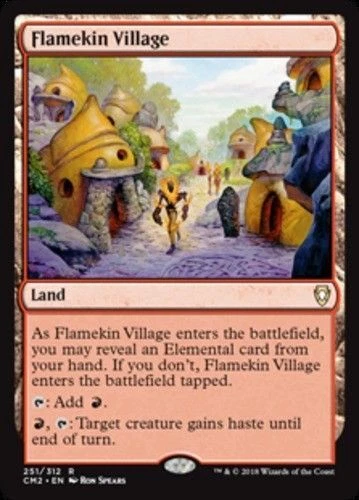 FLAMEKIN VILLAGE Commander Anthology Volume 2 MTG NM Land - Rare - Image 1 of 1