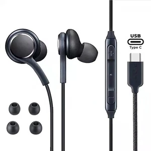 Słuchawki USB-C Słuchawki Zestaw głośnomówiący do Samsung Galaxy A16 A26 A36 A56 A35 A55 - Zdjęcie 1 z 8