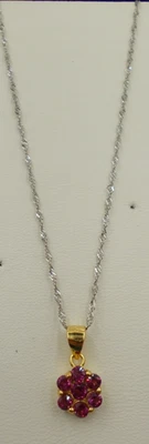 Topas - Anhänger  mit Kette    Sterlingsilber 925  vergoldet - Bild 1 von 4