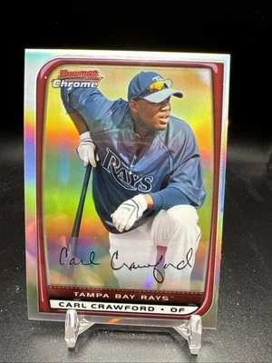 2008 Bowman Chrome Refractors #20 Carl Crawford - Image 1 of 2