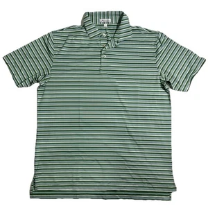 Peter Millar Poloshirt Herren Large grün/blau gestreift Golf A3 - Bild 1 von 5