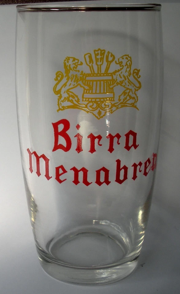 Bicchiere Birra Menabrea anni 60/70 - Immagine 1 di 1
