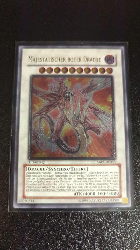 Yu-Gi-Oh Majestätischer Roter Drache | ABPF-DE040 | German | 1st | Ultimate | NM - Bild 1 von 1