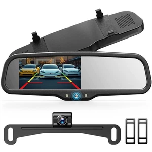Rear View Mirror Backup Camera: 4.3'' OEM HD Wireless Backup Camera with Inte... - Picture 1 of 7