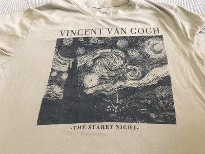 Camisa Vincent Van Gogh Niños Talla M La Noche Estrellada Arte Gráfico Poderoso Fino Camiseta Foto 1 de 4