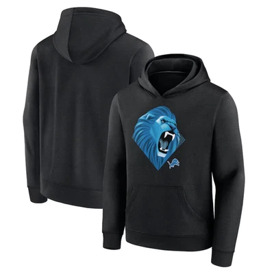 FANATICS Detroit Lions Kinder Hoodie NFL Illustration Kapuzenpullover - Neu