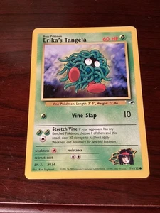 Pokémon Erika's Tangela 79/132 G1 Gym Heroes illimitato quasi nuovo - Foto 1 di 2