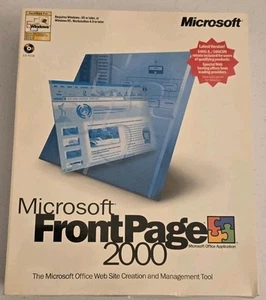 Ancienne page d'accueil Microsoft Office 2000 scellée dans sa grande boîte d'origine rare - Photo 1/4