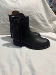 PENELOPE CHILVERS Midcalf Tassel Boots Black Size 8.5/38.5 Discontinued Style - Picture 1 of 19