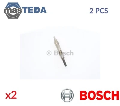 0 250 202 036 ENGINE GLOW PLUGS BOSCH 2PCS FOR ALFA ROMEO 156,159,166,147,145 - Image 1 of 4