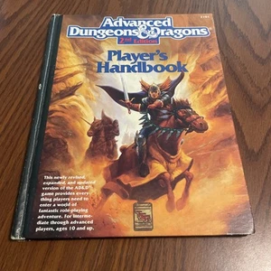 1989 2nd Edition Advanced Dungeons and Dragons Player's Handbook TSR AD&D - Bild 1 von 7