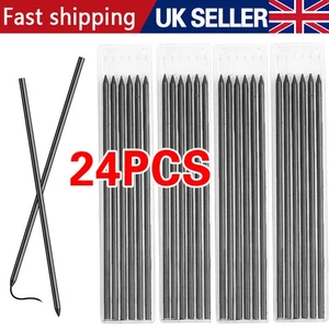 24X Tracer Pencil Refills Black 2.8mm for Carpenter Solid Deep Hole Mark Pencil - Picture 1 of 13