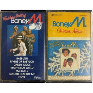 Boney M Very Best Of And Christmas Album Cassette Tape Lot X 2 Australia 1981 - Picture 1 of 15