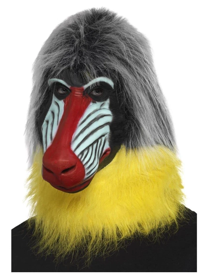 Smiffys Baboon Mask, Grey - Image 1 of 1