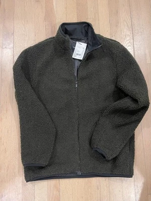 NWT. Theory  Classon Fleece Jacket Size M Color Hunter - Image 1 of 4