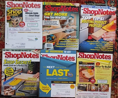 ShopNotes Magazine - Lot of Six (6) - Issue#109-114 - 2010 Edition - Very Good - Image 1 of 2