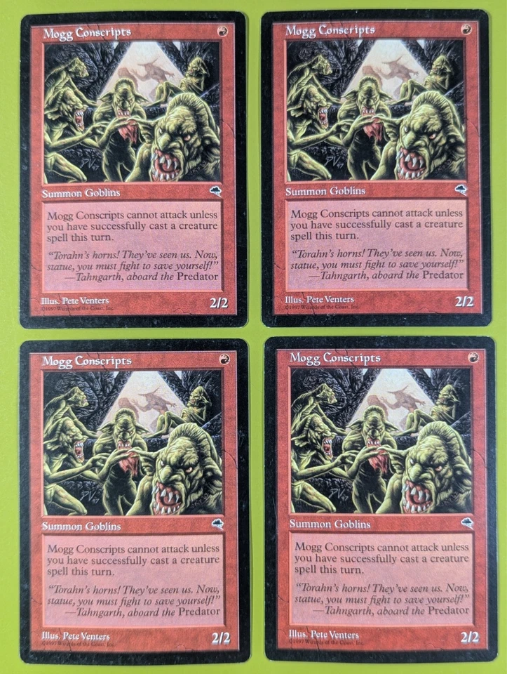 Mogg Conscripts x4 Tempest 4x Playset Magic the Gathering MTG - Image 1 of 1