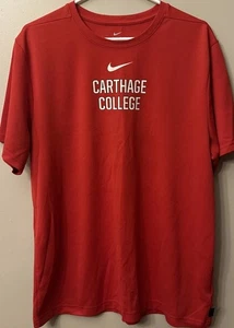 Carthage College, Nike Dri-Fit, On Field, Red XL T-shirt - Picture 1 of 5
