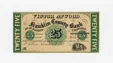 1862 25c Victor Atwood - St. Albans, VERMONT Merchant Scrip at Franklin Co. Bank