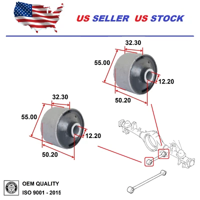 Rear Lateral Upper Arm Bushing For Suzuki GRAND VITARA XL-7 VITARA SET OEQuality - Image 1 of 2