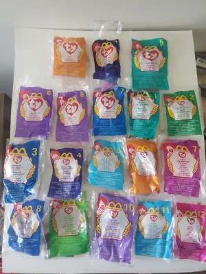 LOTE de 18 McDonalds TY Teenie Beanie Babies Happy Meal Toys 1998 1999 Nuevos en Bolsa Foto 1 de 4