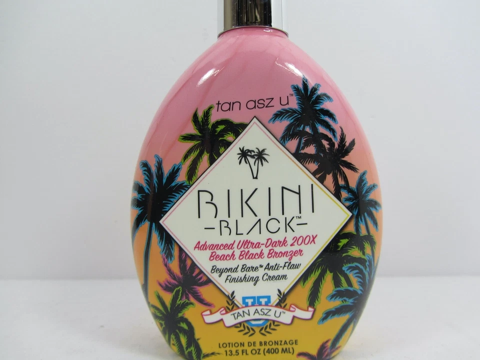 TAN INC BIKINI BLACK BEACH 200X BEACH BLACK BRONZER TANNING LOTION BY TAN ASZ U