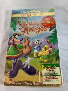 DISNEY Saludos Amigos (VHS, 2000, Gold Collection) New Sealed - Picture 1 of 6