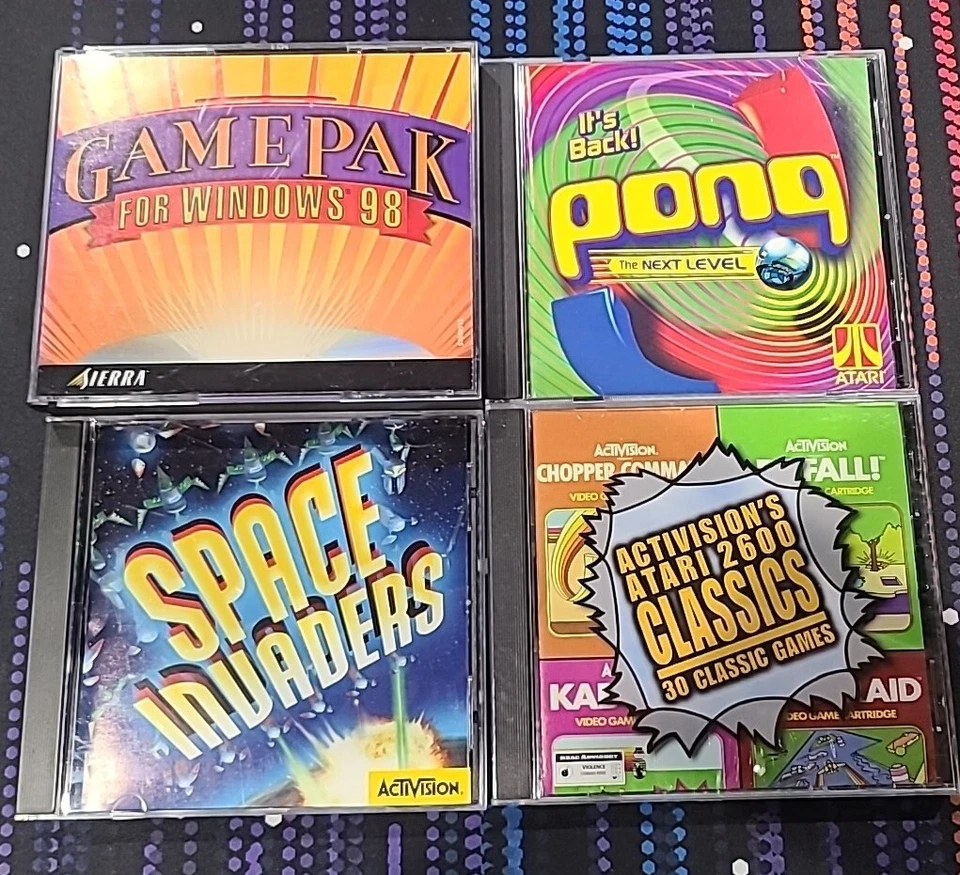 Vintage Windows 95 / 98 SIERRA ACTIVISION ATARI DISC GAMES One Sealed Read - Image 1 of 3