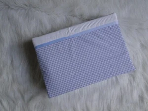 Price Reduction!!! Gingham Check Blue Print Sheet Set - Picture 1 of 8